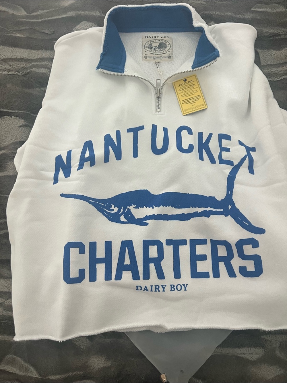 DAIRY BOY NANTUCKET White 'Dairy Boy' Graphic SOLD OUT SIZE